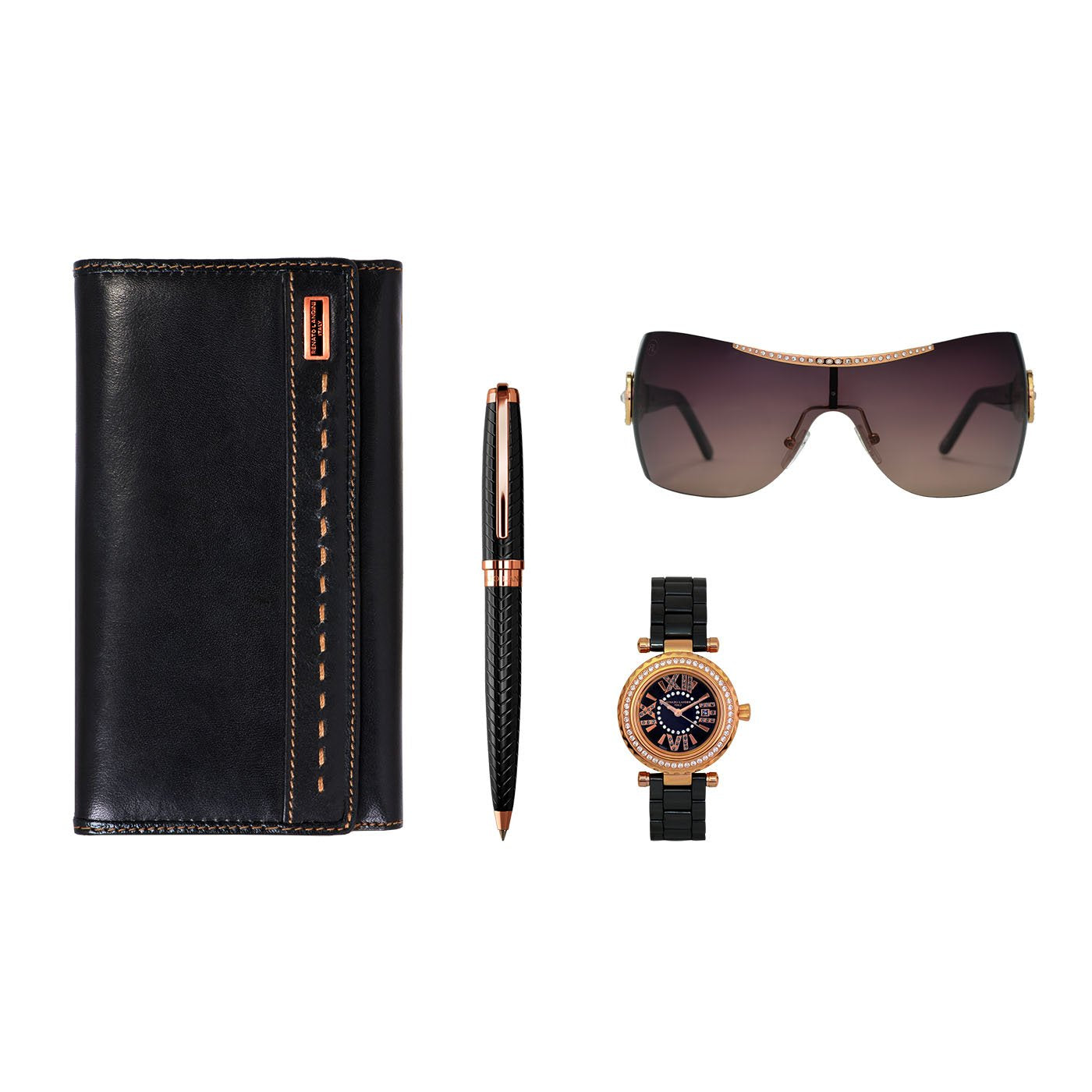 RENATO LANDINI Pen + Wallet + Watch + Sunglasses/ Women a