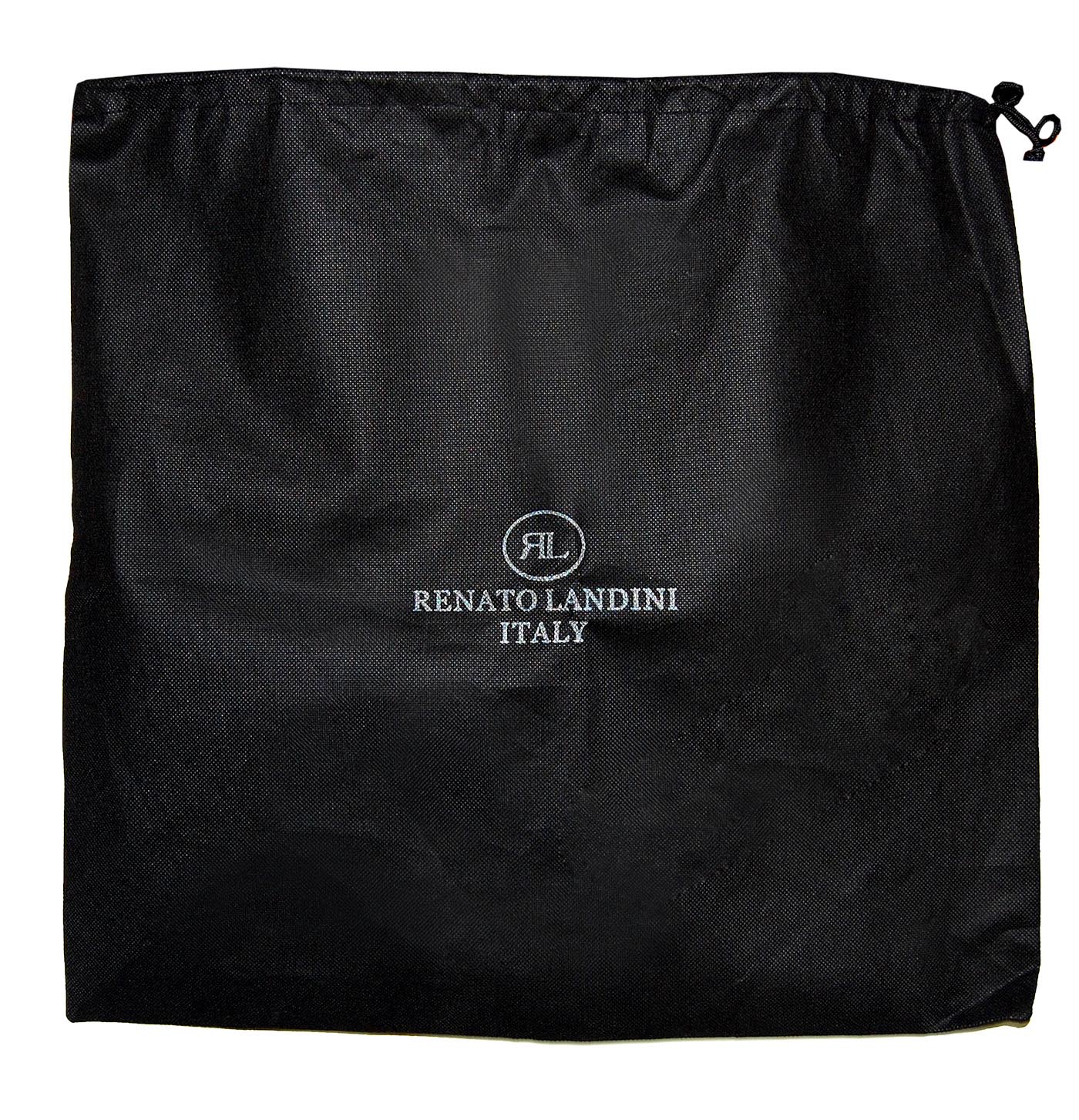 RENATO LANDINI Black Leather Bag, A4 Folder, A6 Organizer Set/ Global