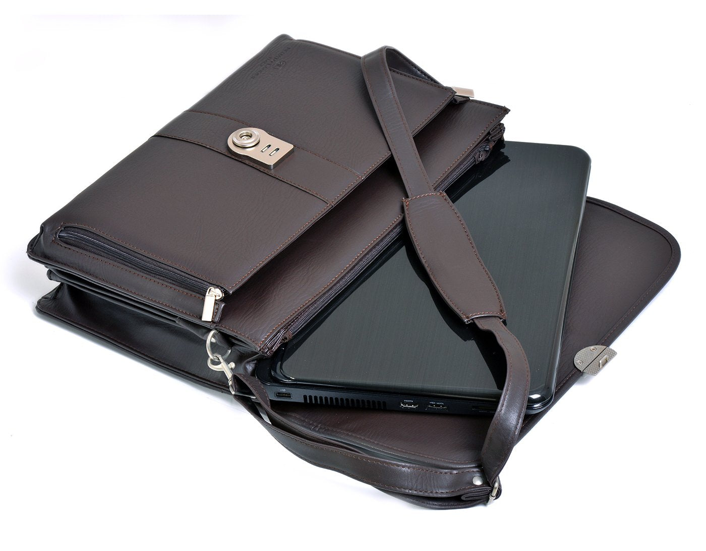 RENATO LANDINI Brown Leather Bag/ Venus