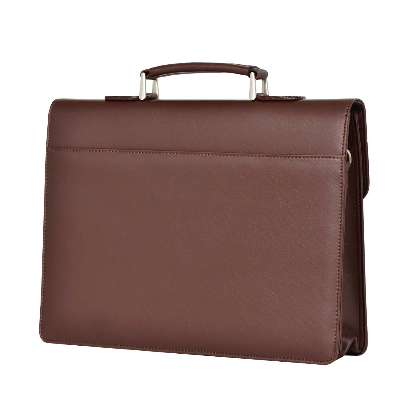 RENATO LANDINI Brown Leather Bag/ Envoy