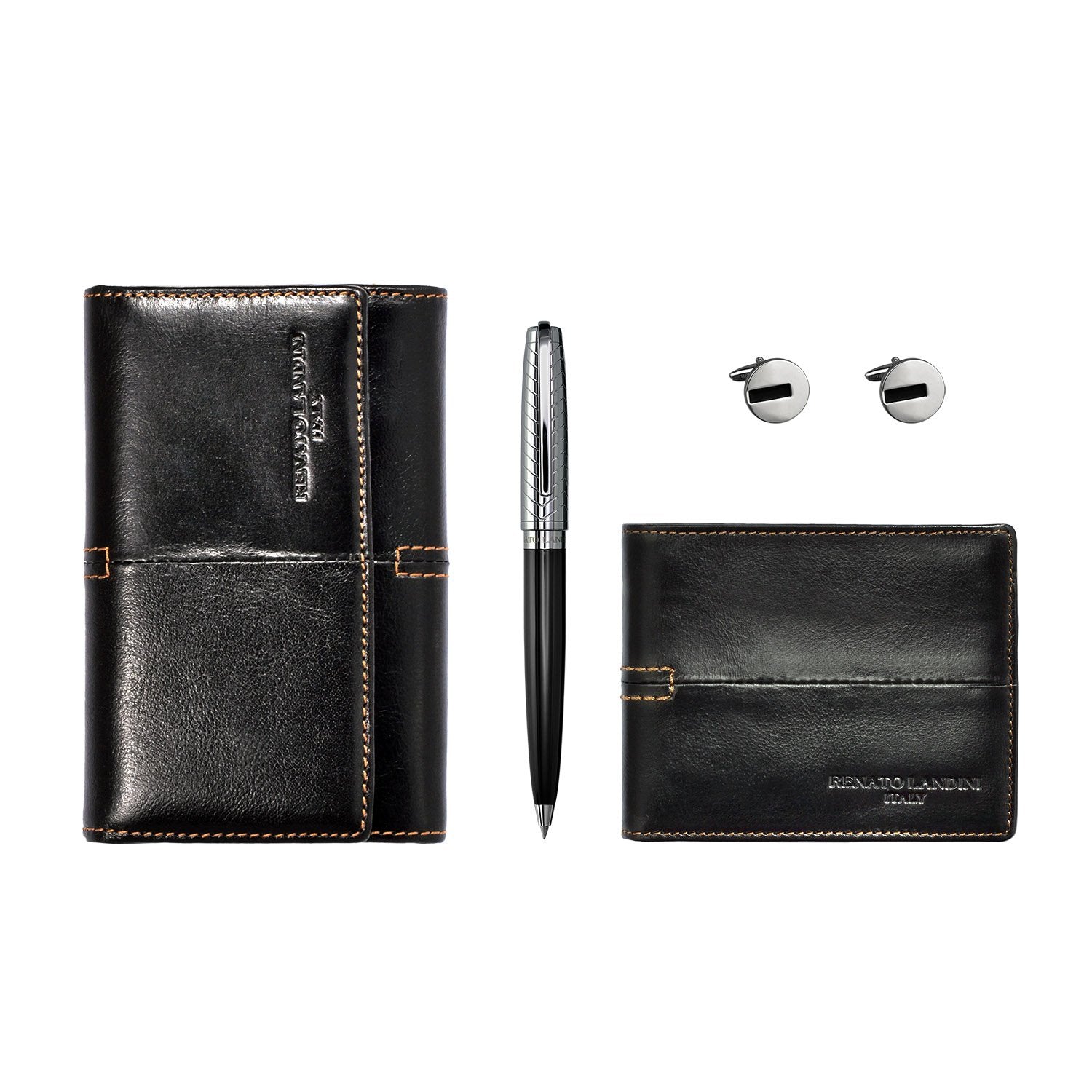 RENATO LANDINI Pen + Wallet Set + Cufflink