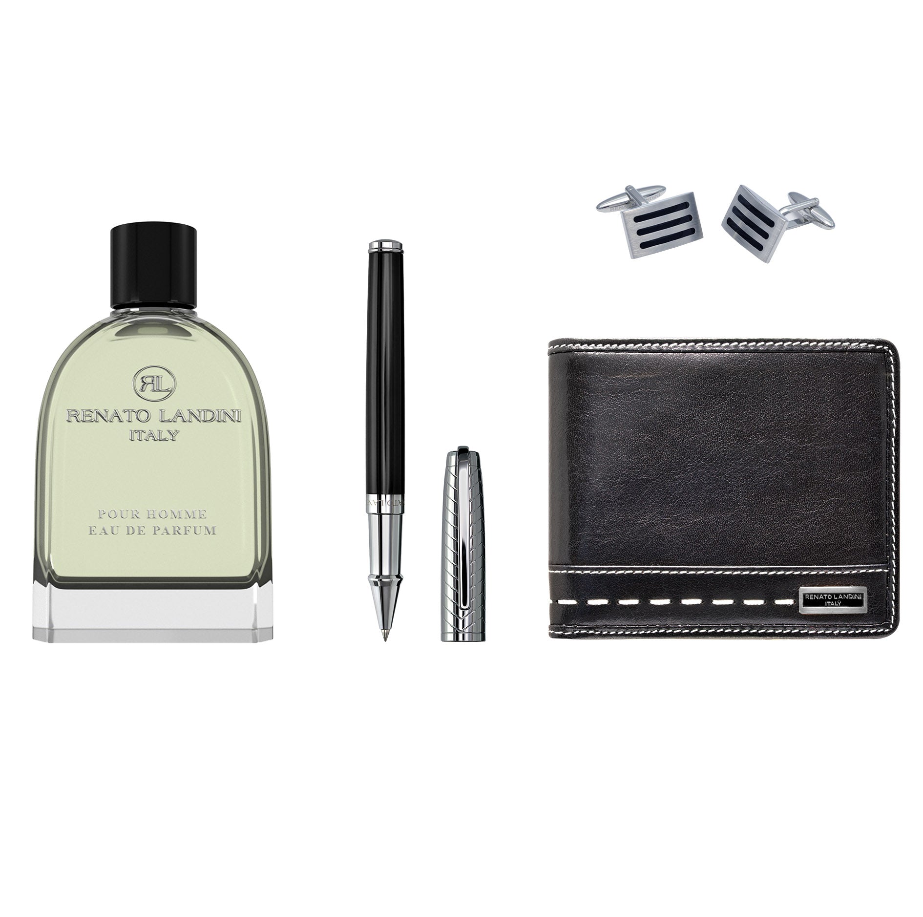RENATO LANDINI Pen + Wallet + Cufflink + Perfume/ Men