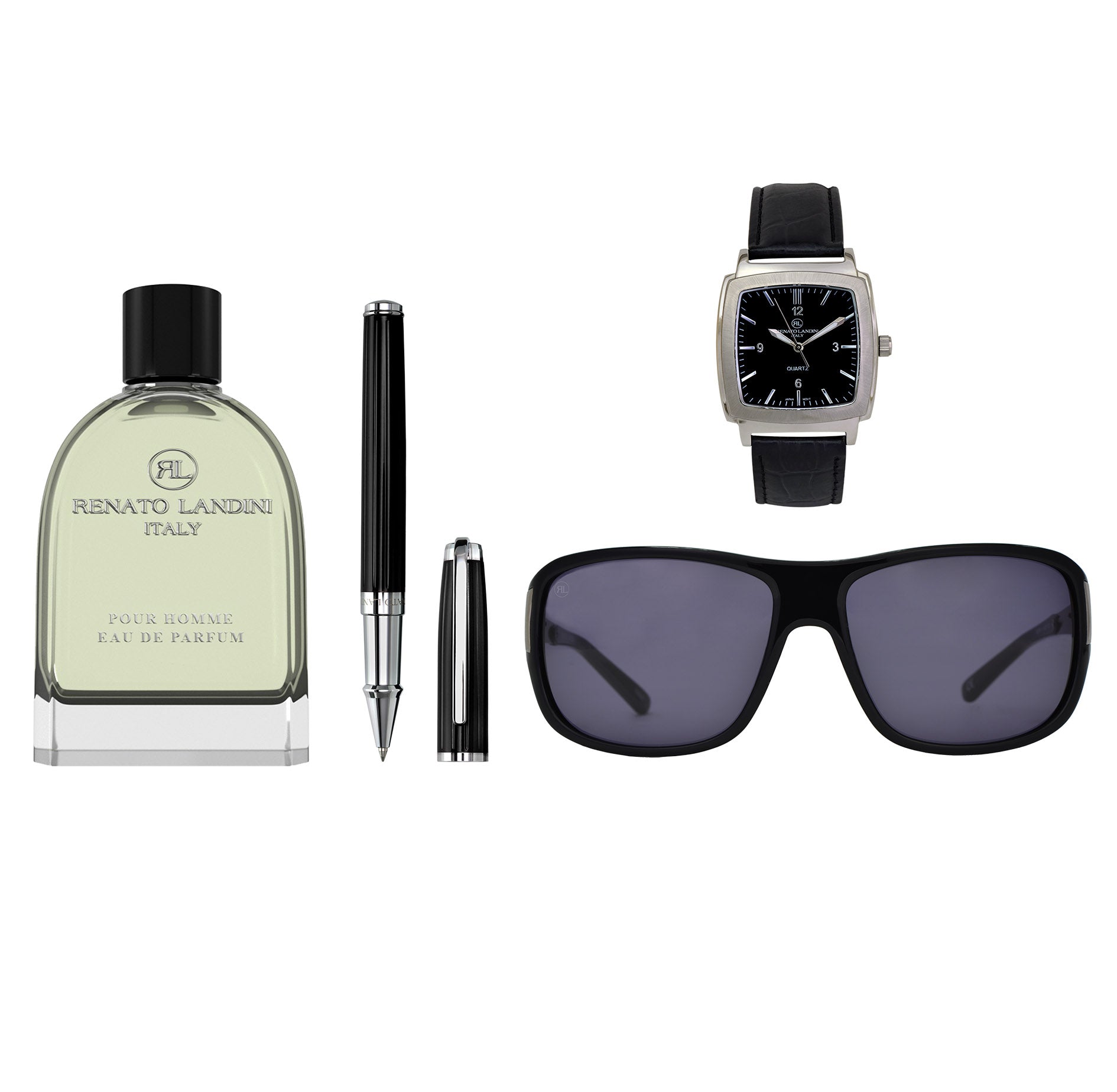 RENATO LANDINI Pen + Watch + Sunglasses + Perfume/ Men