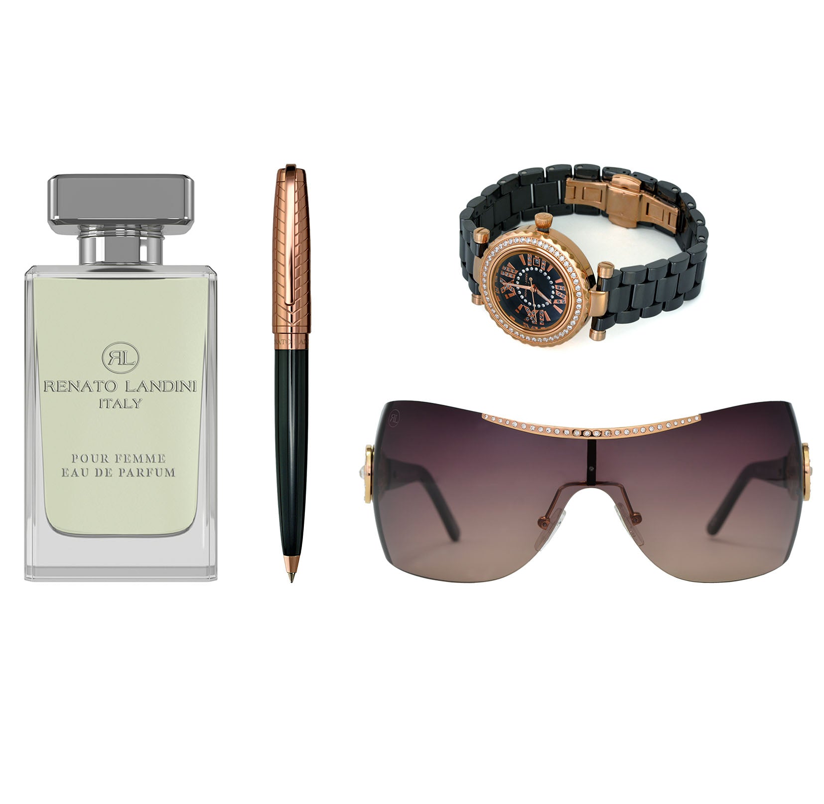 RENATO LANDINI Pen + Watch + Sunglasses + Perfume/ Women