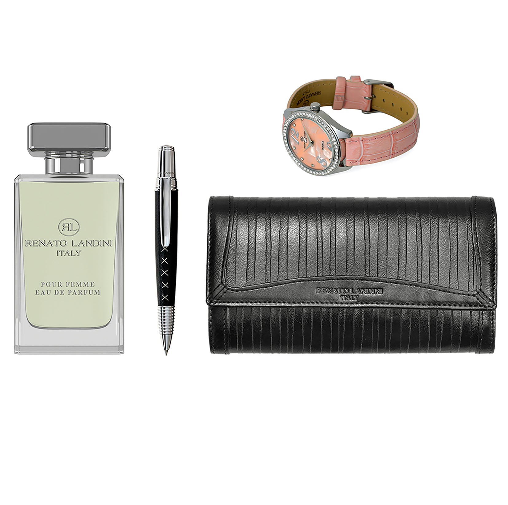 RENATO LANDINI Pen + Wallet + Watch + Perfume/ Women