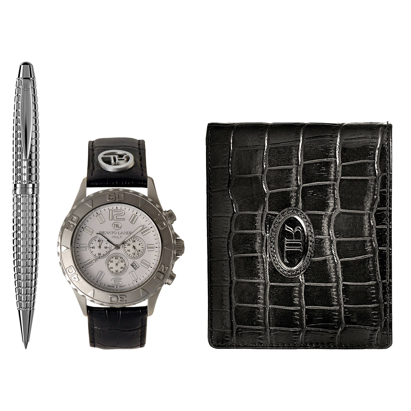 RENATO LANDINI Pen + Wallet + Watch -be