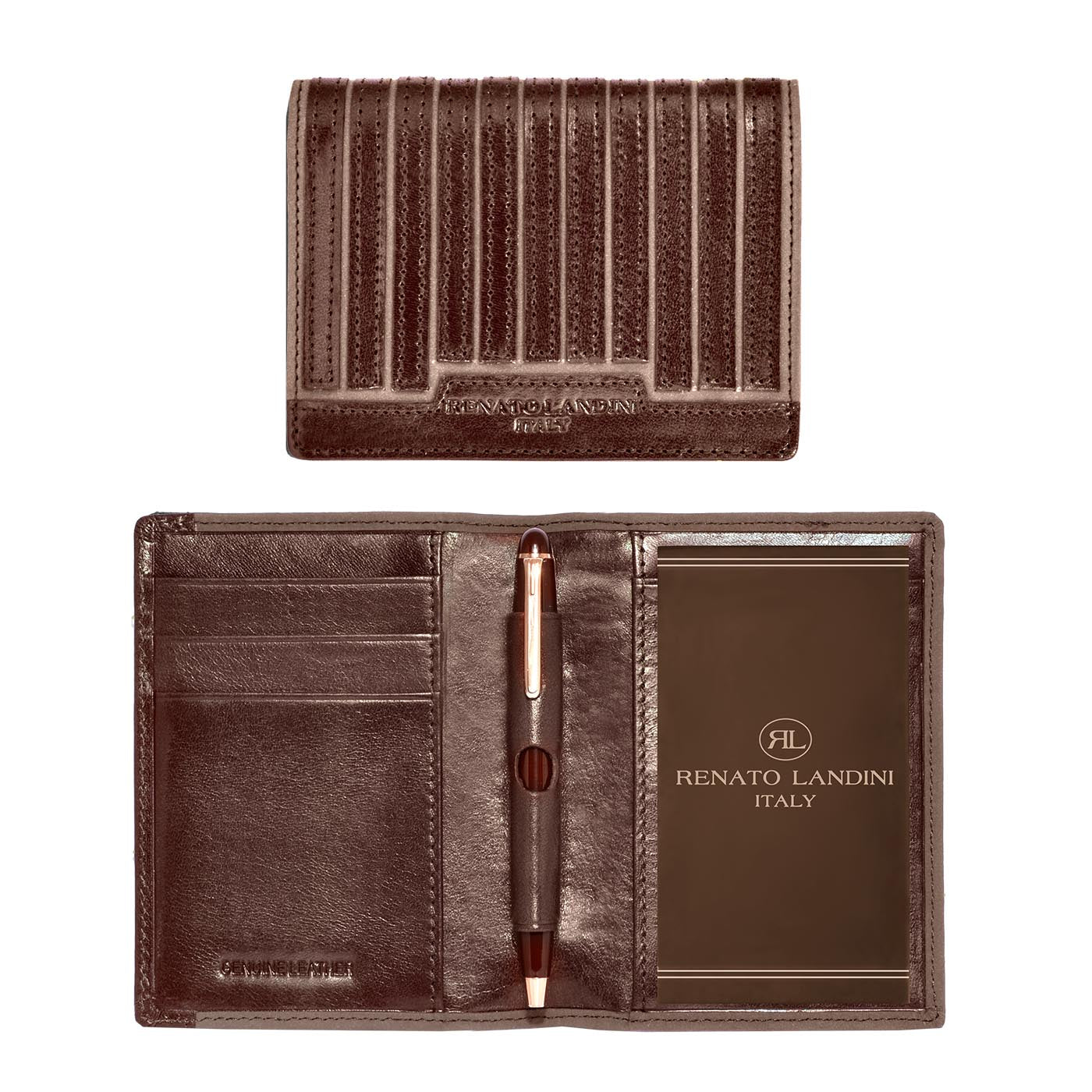 RENATO LANDINI Notepad Holder With Pen/ Exquisite